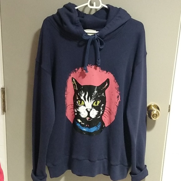 Gucci Sweaters - Authentic exclusive Gucci Hollywood Cat Art Hoodie limited edition